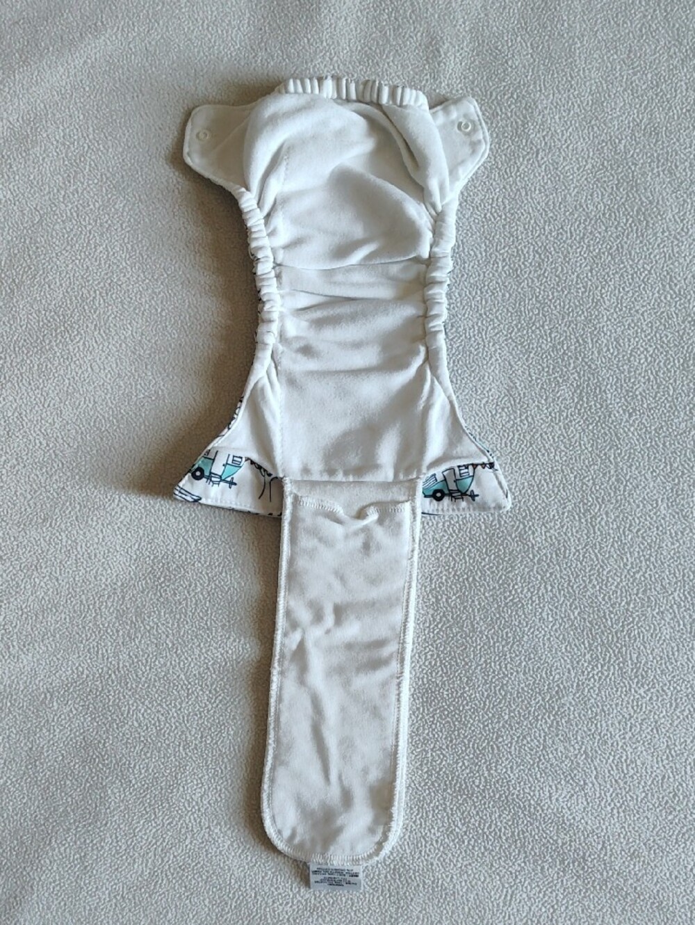 Thirsties White Newborn Cloth Diaper - Picture 6 of 7